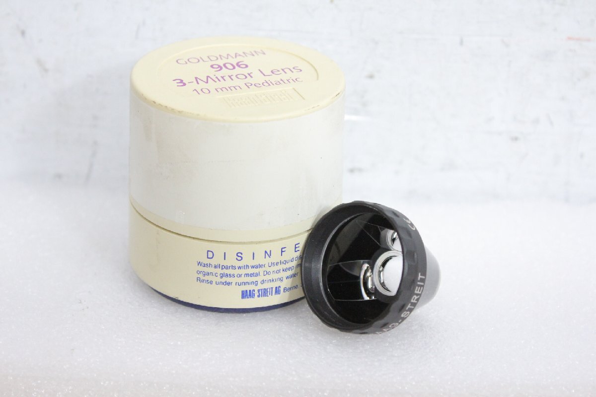 ☆【1W0513-29】 Haag Streit レーザーレンズ ④ GOLDMANN 906 3-Mirror Lens 10mm Pediatric