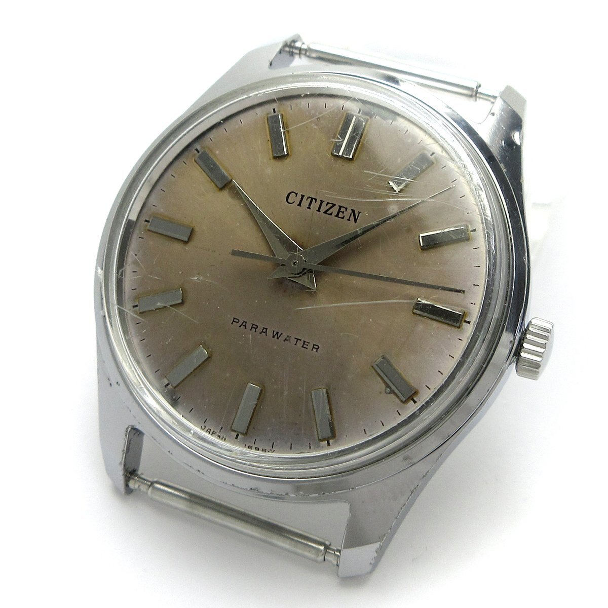 シチズン パラウォーター 手巻き メンズ ケースのみ 4-020341 時計 CITIZEN PARAWATER ヴィンテージ 稼動品