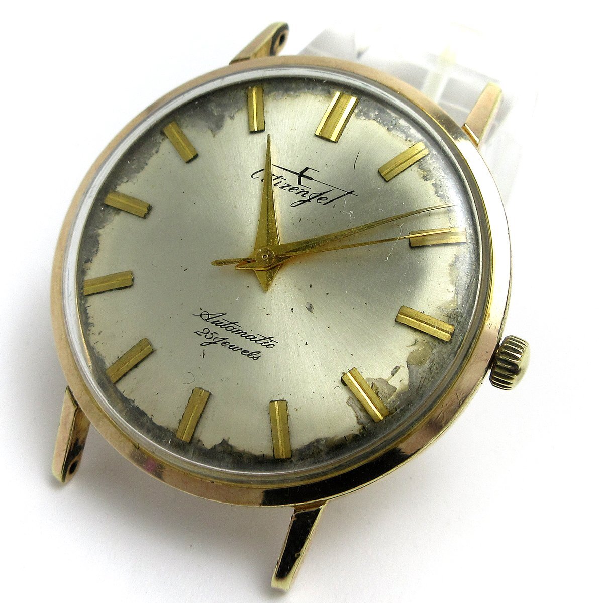 1円 シチズン CITIZEN ジェット JET オートマチック メンズ 金張りゴールド JT15304 時計 自動巻き ジェットローター 難あり