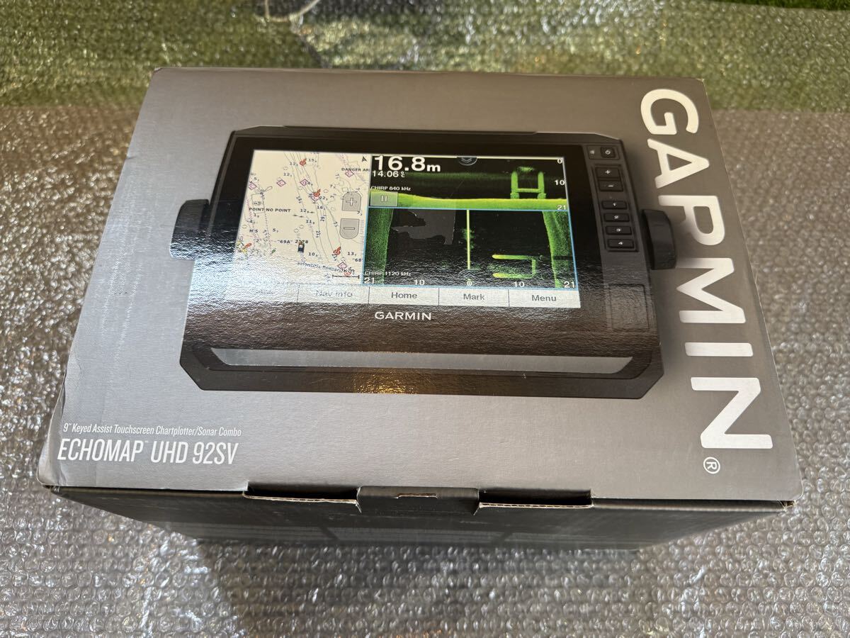 新品　GARMIN ガーミン ECHOMAP UHD 92SV 新品未使用 魚群探知機 エコマップUHD ライブスコープ対応　魚探　バスボート