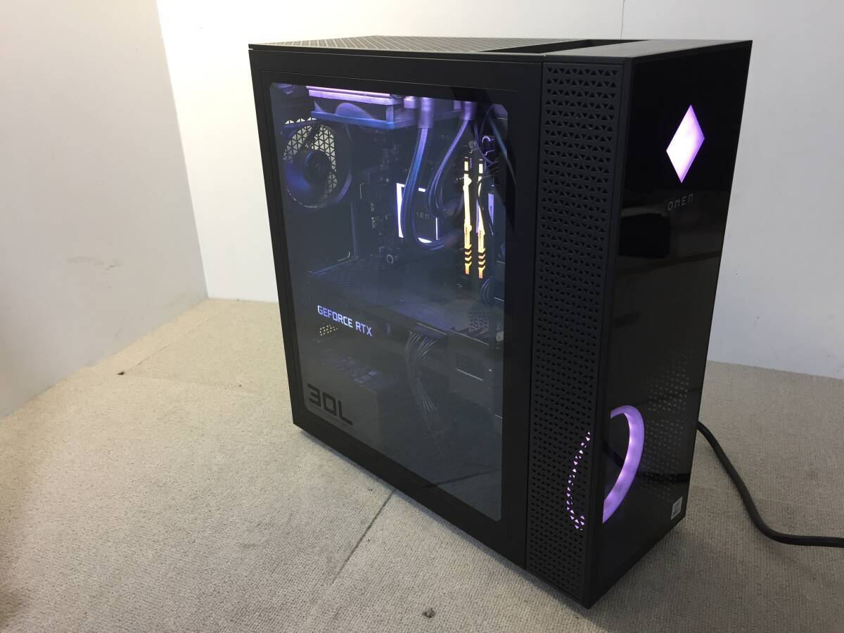 【2】HP OMEN 30L GT13-0826jp ゲーミングデスクトップPC Core i7-10700K 32GB HDD 2TB SSD 1TB WIN11 RTX 3080