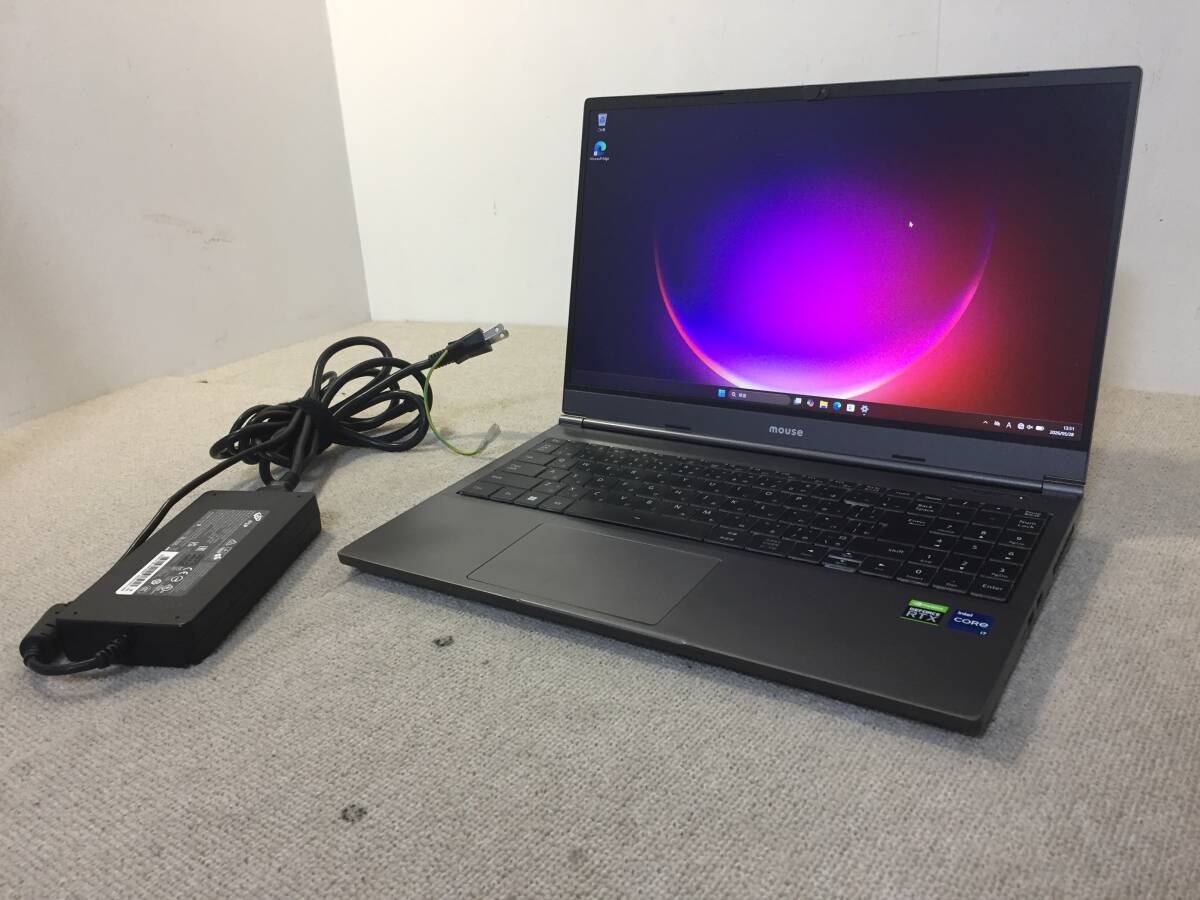 【1】ゲーミングPC Mouse G-Tune E5-165-ADLABW11/Core i7-12700H 2.30GHz/32GB/SSD 512GB/15.6インチ/NVIDIA GeForce RTX 3060 Laptop
