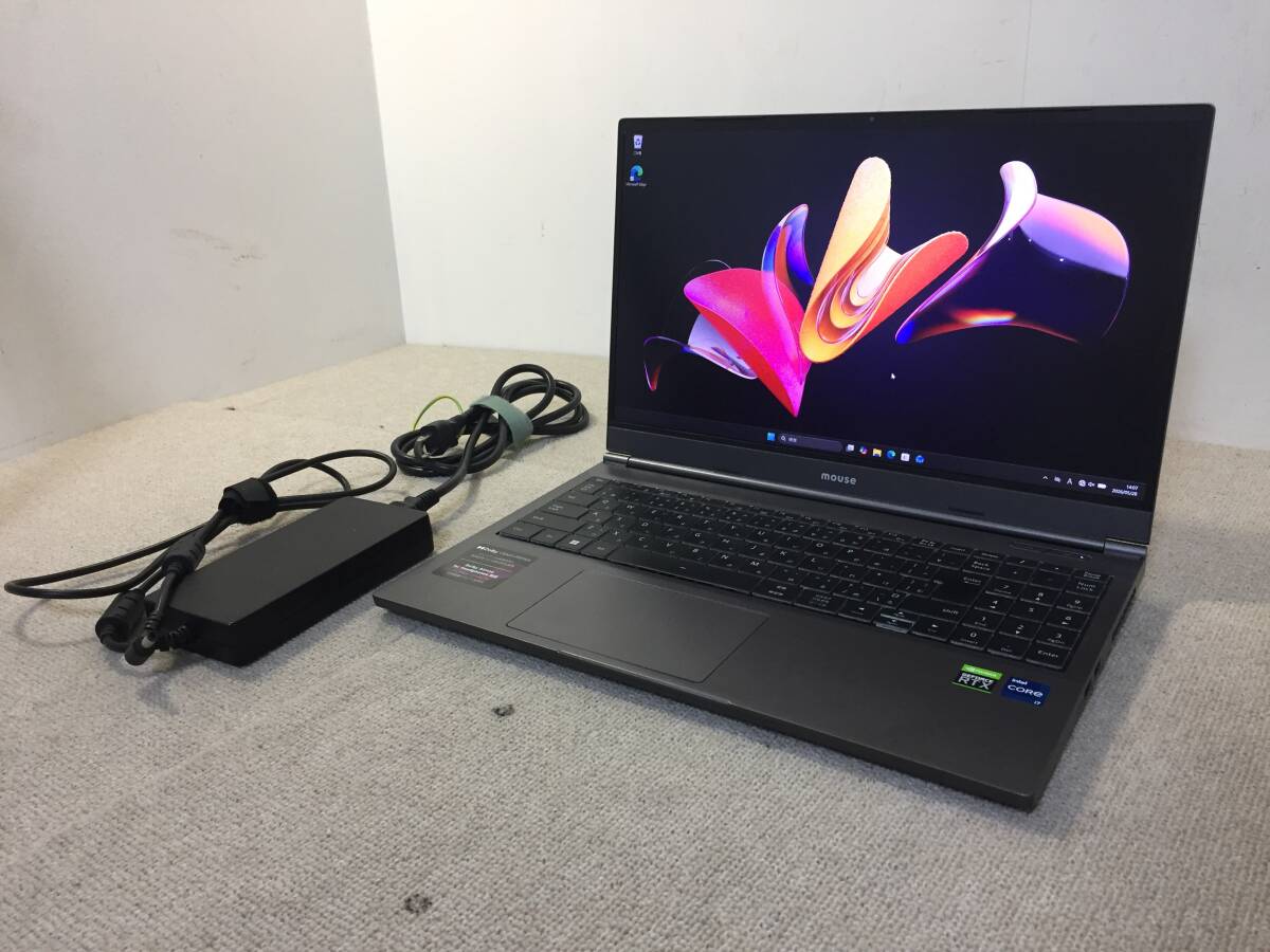 【2】ゲーミングPC Mouse G-Tune E5-165-ADLABW11/Core i7-12700H 2.30GHz/32GB/SSD 512GB/15.6インチ/NVIDIA GeForce RTX 3060 Laptop