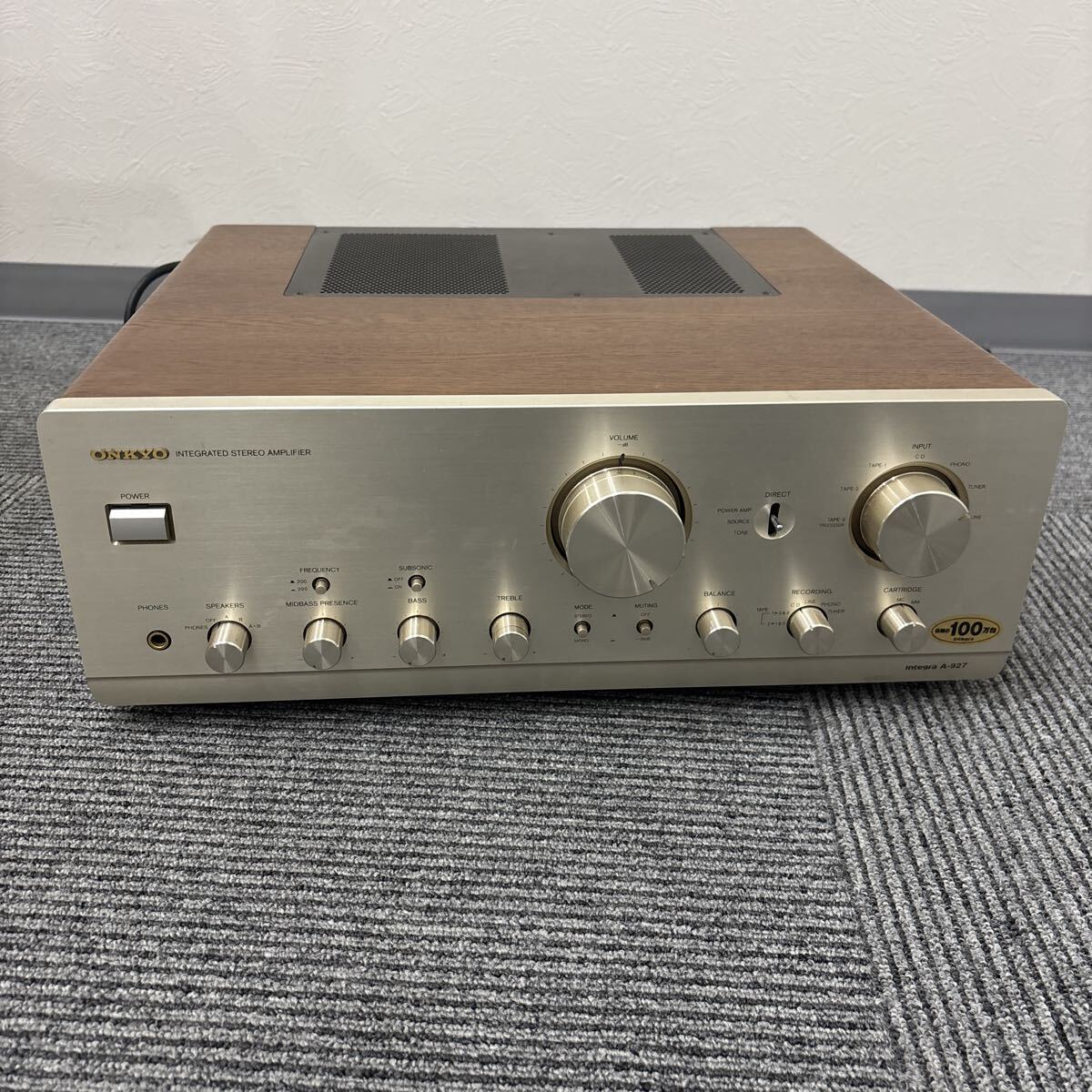 ONKYO オンキョー　Integra A-927 オーディオ機器　通電確認済み