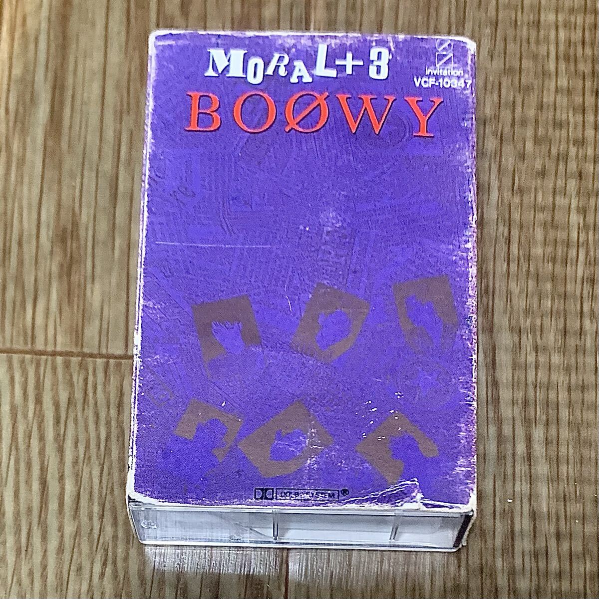 BOOWY MORAL+3 カセットテープ 解説付き VCF-10347 氷室京介 布袋寅泰 ボウイ モラル ビクター