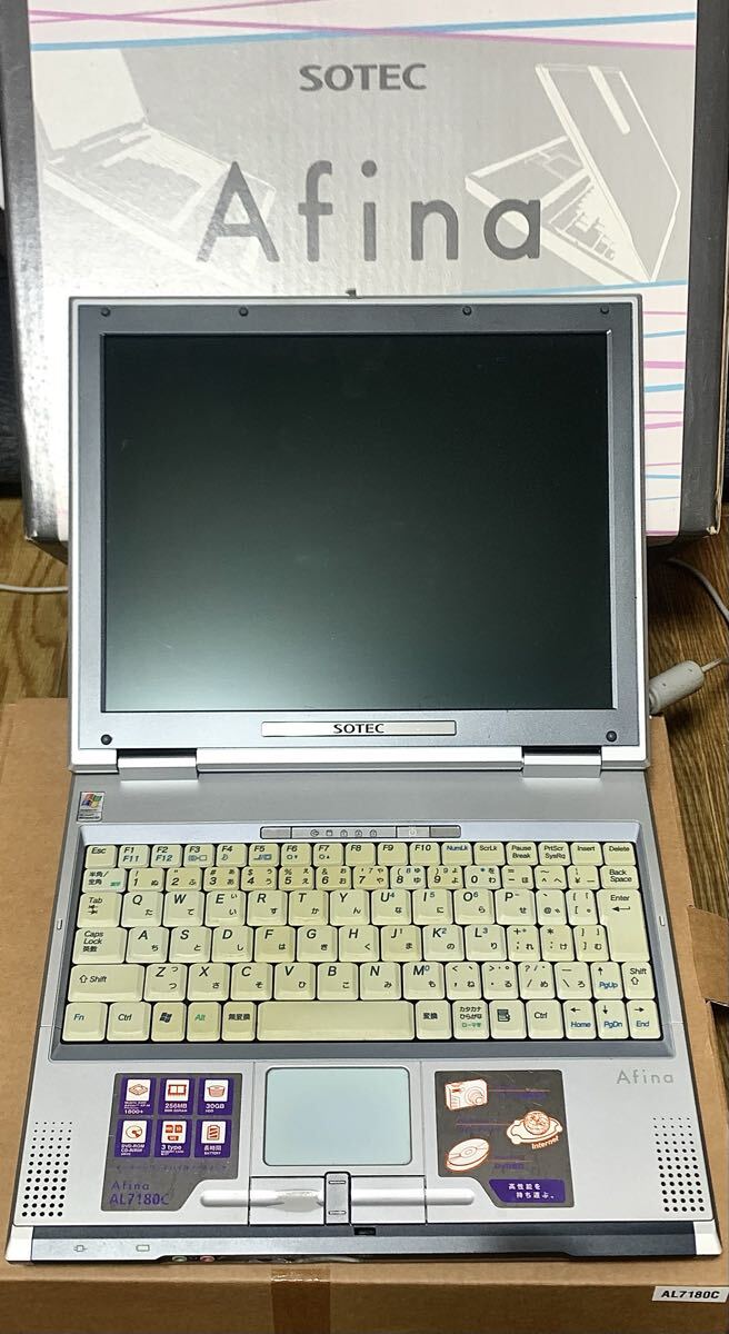 SOTEC Afina AL7180C ノートパソコン レトロPC ジャンク Windows XP