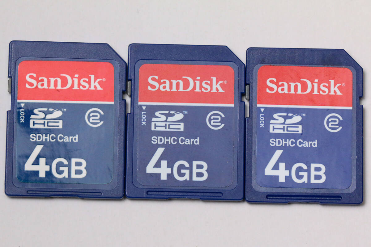 4GB SDHCカード　SanDisk 　●3枚セット●