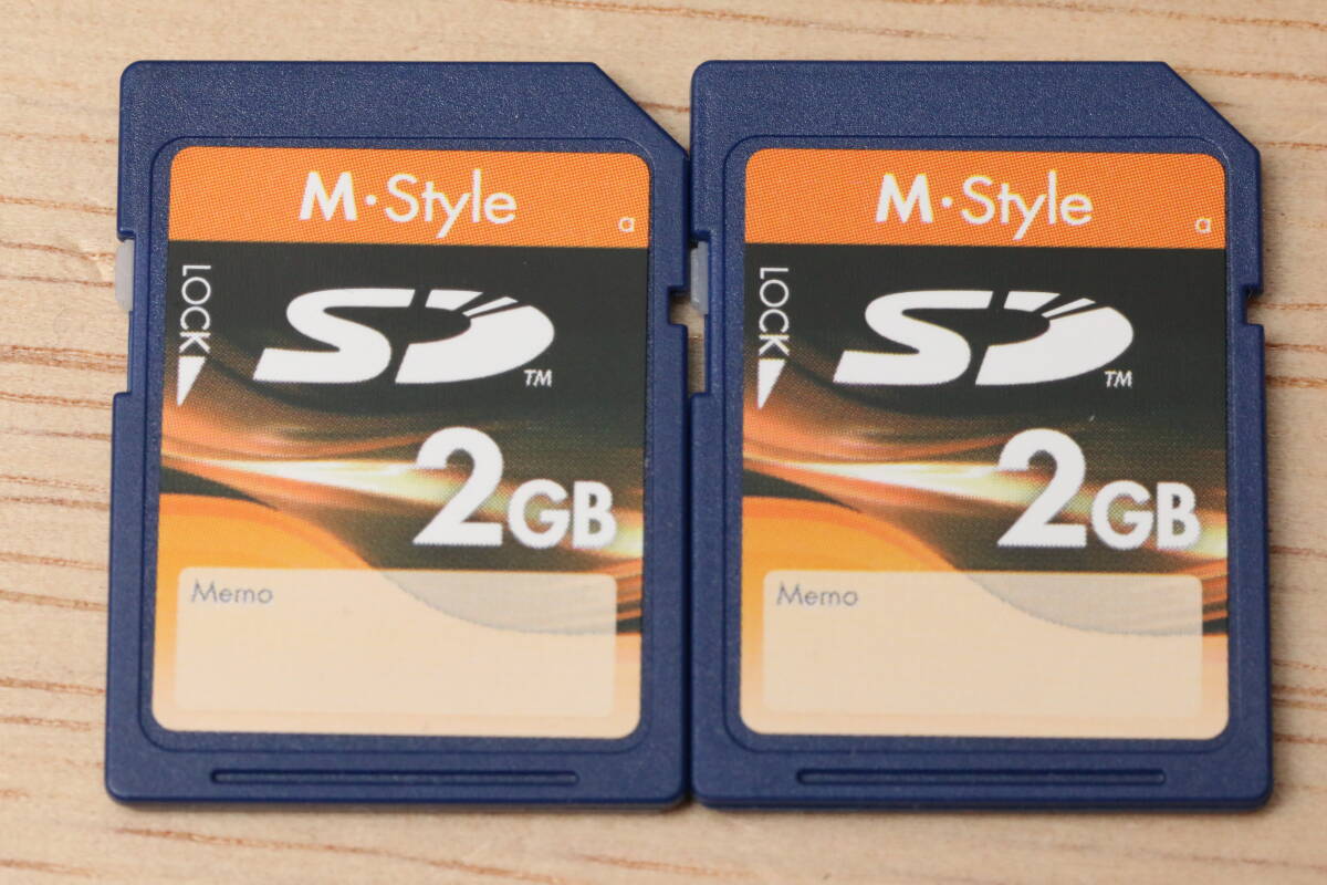 2GB SDカード　M・Style 　●2枚セット● 