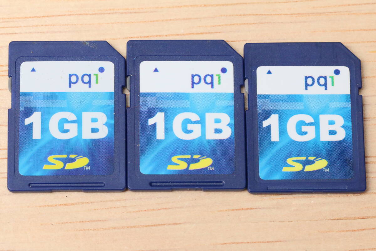 1GB SDカード pqi ●3枚セット●
