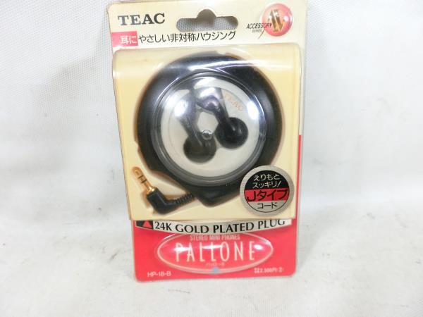 δTEAC　HP-18-B　イヤホン　未開封品　ステレオ　24金メッキ　ティアック　