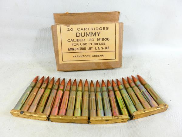 ΣM1906　30-06　ダミーカート　クリップ付き　20発　未開封品　　装飾　スプリングフィールドM1903　エンフィールドM1917