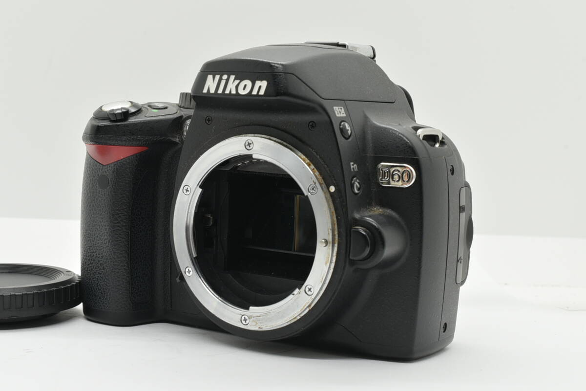 シャッターカウント 10776回 Nikon ニコン D60 Black デジタル 一眼レフ カメラ Digital Camera ボディ 黒 TN2378D60P