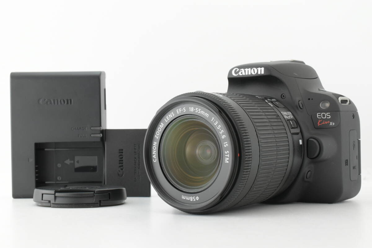 【美品】シャッターカウント 2198回 Canon キャノン EOS Kiss X9 EF-S 18-55mm デジタル カメラ レンズ キット (EF-TN-JP2392)