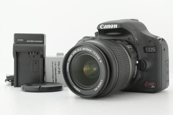 【美品 S/C31264回】Canon EOS Kiss X3 Digital Camera EF-S 18-55mm IS Lens キャノン デジタル一眼レフカメラ (EF-TN-JP2276)