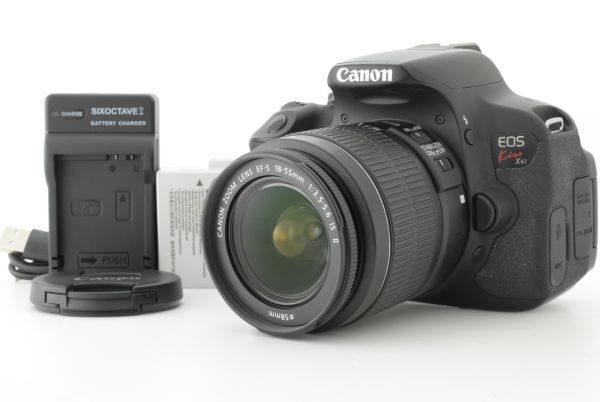 【美品 シャッターカウント23304回】 Canon EOS Kiss X6i + EF-S 18-55mm F3.5-5.6 IS II キャノン デジタル一眼レフカメラ (EF-TN-JP2284)