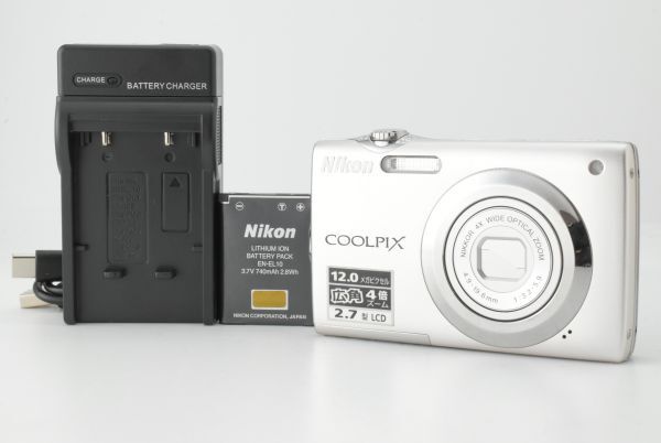 Nikon Coolpix S3000 Silver 12.0 MP Wide 4x Optical Zoom ニコン コンパクトデジタルカメラ シルバー (EF-TN-JP2308)