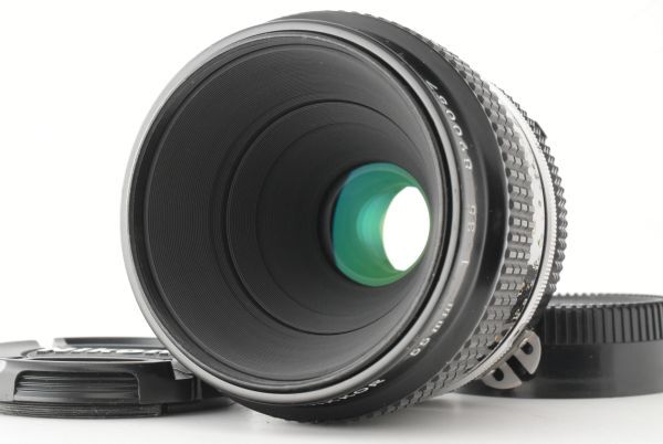 【美品】Nikon Micro Nikkor 55mm f3.5 Ai manual focus macro lens ニコン マイクロニッコール レンズ (EF-TN-JP2351)