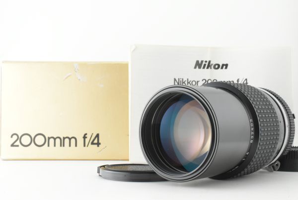 【美品】Nikon Ai Nikkor 200mm f/4 MF Telephoto Prime Lens ニコン ニッコール レンズ (EF-TN-JP2363)