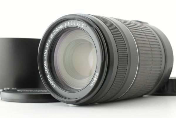 【美品】Canon EF-S 55-250mm f/4.0-5.6 is II Telephoto Zoom Lens キャノン レンズ (EF-TN-JP2394)