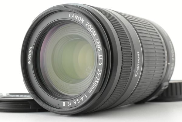 【美品】Canon EF-S 55-250mm f/4.0-5.6 is II Telephoto Zoom Lens キャノン レンズ (EF-TN-JP2395)