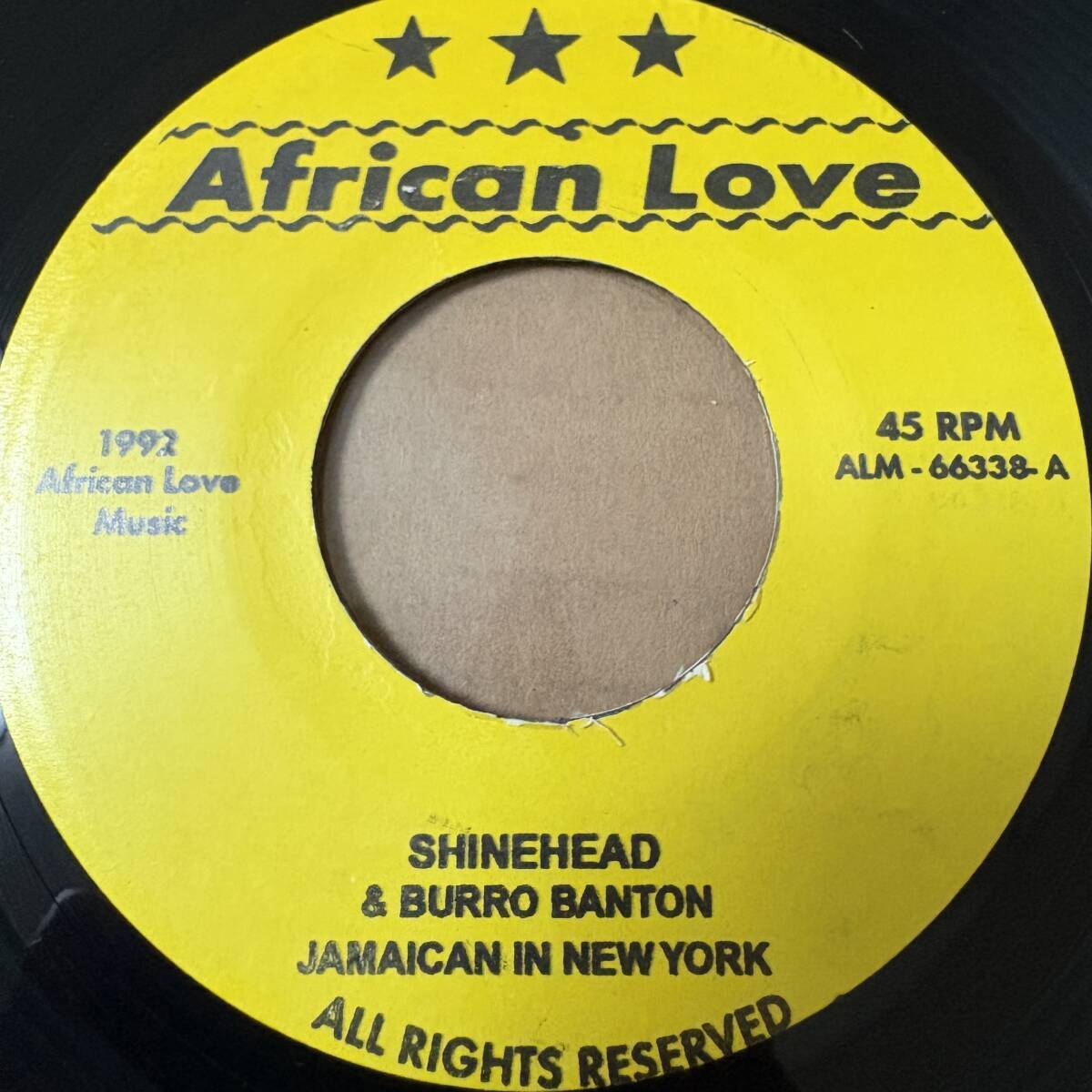 Shinehead & Burro Banton - Jamaican In New York / 7インチ！！ // African Love 7inch / Buro / Shine Head / AA6622