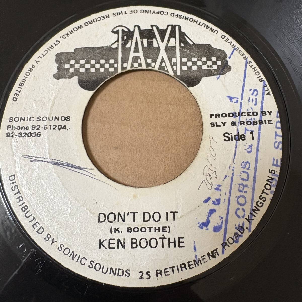 Ken Boothe - Don't Do It / 7インチ！！ // Taxi 7inch / AA8281