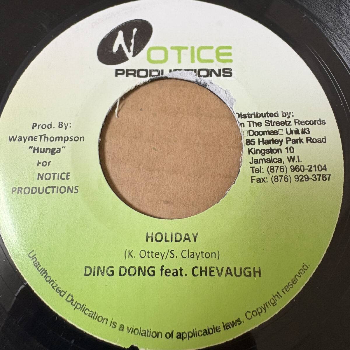 Ding Dong - Holiday / 7インチ！！　激ヤバ！！ // Notice Productions 7inch / 45 EP AA6593