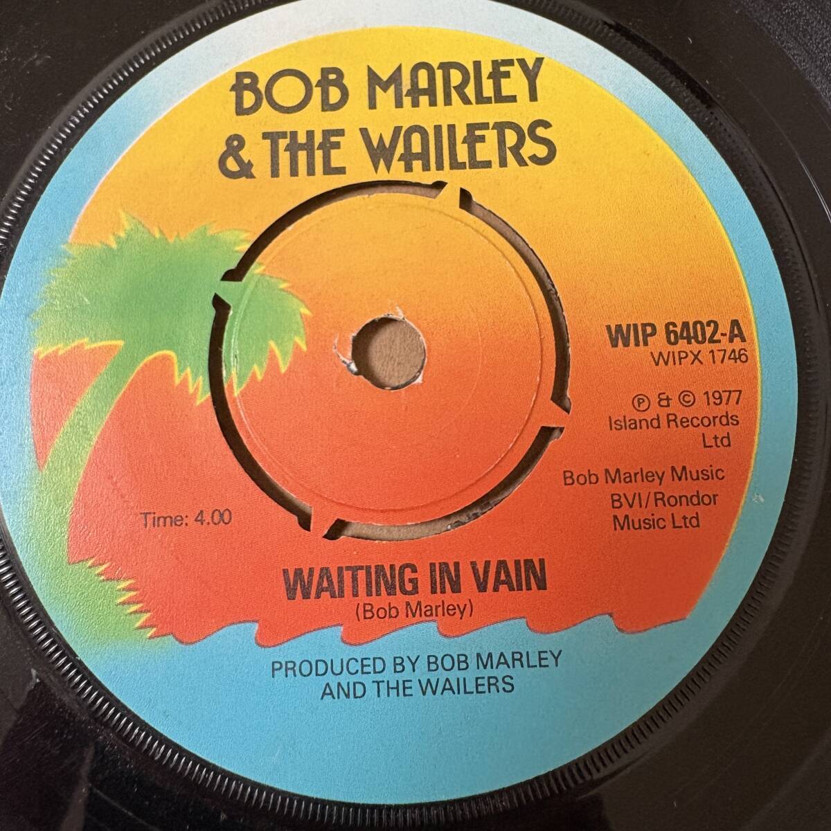Bob Marley & The Wailers - Waiting In Vain / 7インチ！！/ Roots // Island Records 7inch / AA8419