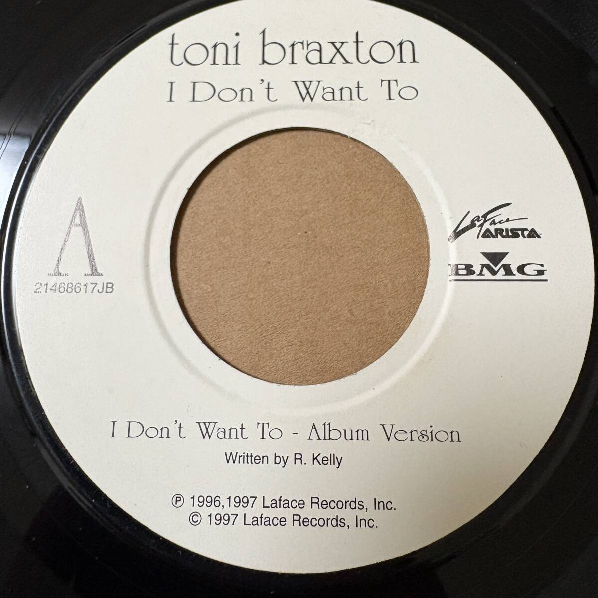 Toni Braxton - I Don't Want To / 7インチ！！ // LaFace Records 7inch / Album Version　Frankie Knuckles Radio Edit　AA7680