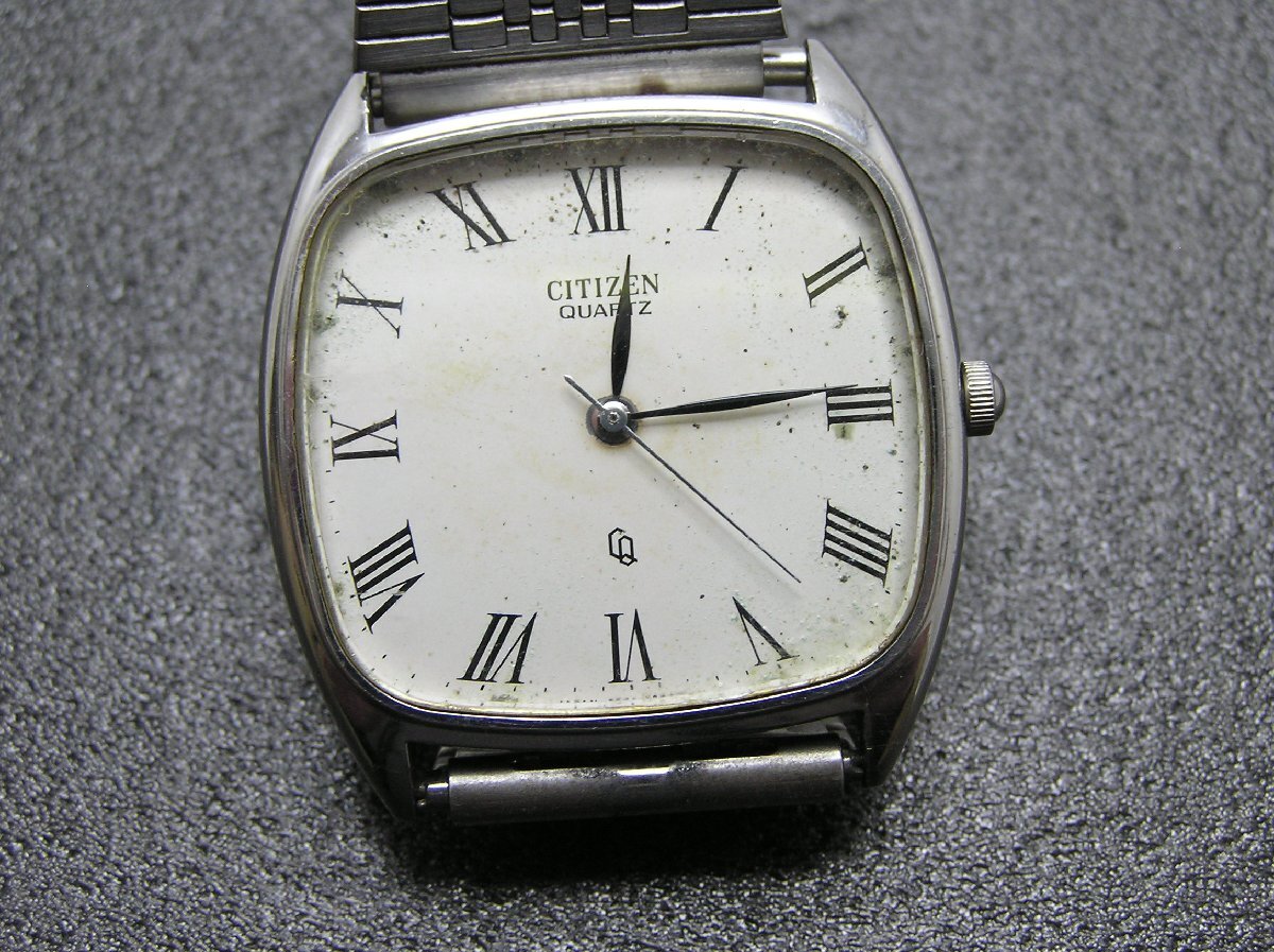 1円スタート★ハローカメラ★2006 シチズン Citizen クォーツ メンズ 腕時計 ジャンク 要修理