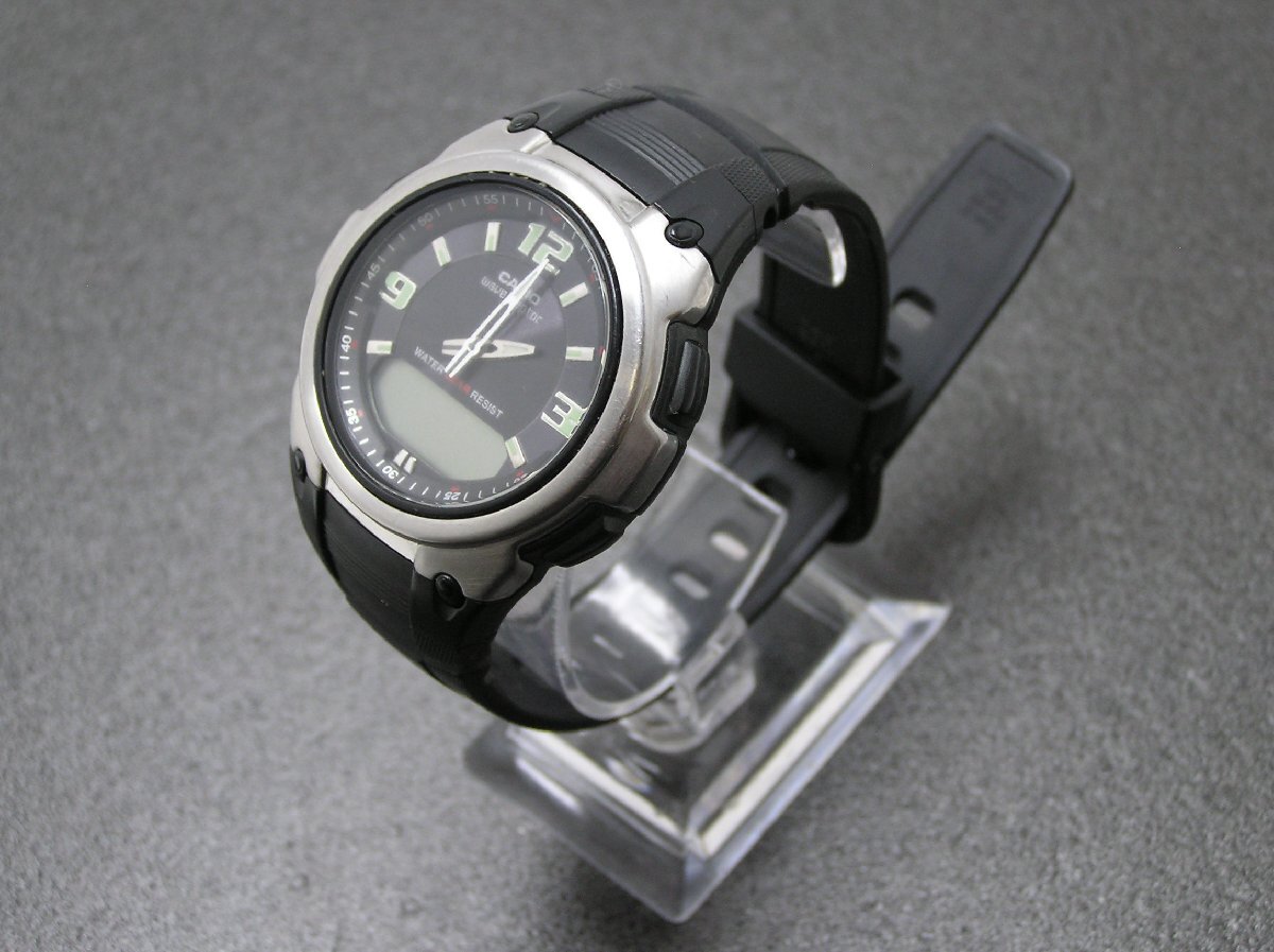 ★ハローカメラ★ 2011 CASIO ウェーブセプター WAVECEPTER WVA-109HJ デジタル 5BAR 腕時計 ジャンク 要修理 1円スタート