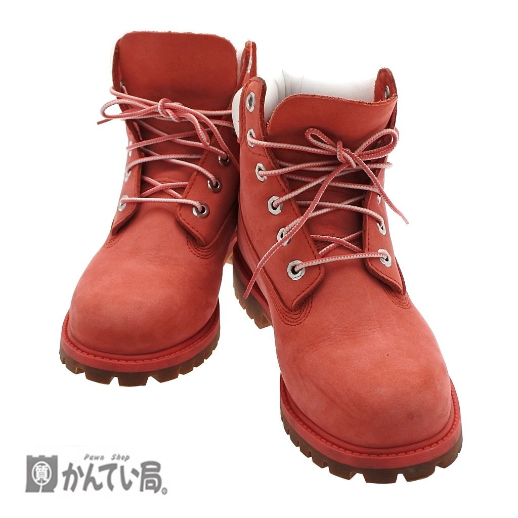 Timberland ティンバーランド シックスインチ プレミアム ブーツ ミディアムピンクヌバック 約22.5cm レディース 靴 MD PINK NUBUCK 可愛い