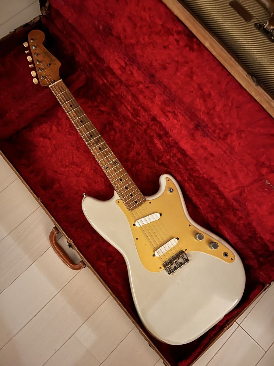 プレイコンディション良好! Fender Musicmaster 1957年製 2PU duo sonic mod ヴィンテージ ミュージックマスター デュオソニック 軽量2.8kg