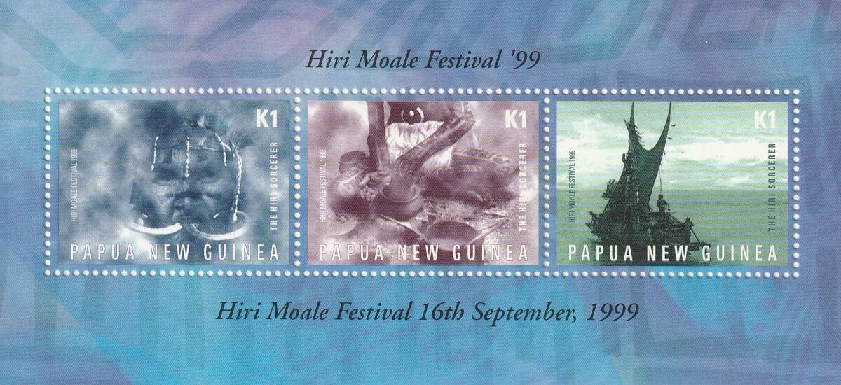 （パプアニューギニア）1999年Hari Moale Festival小型シート、スコット評価3.5ドル