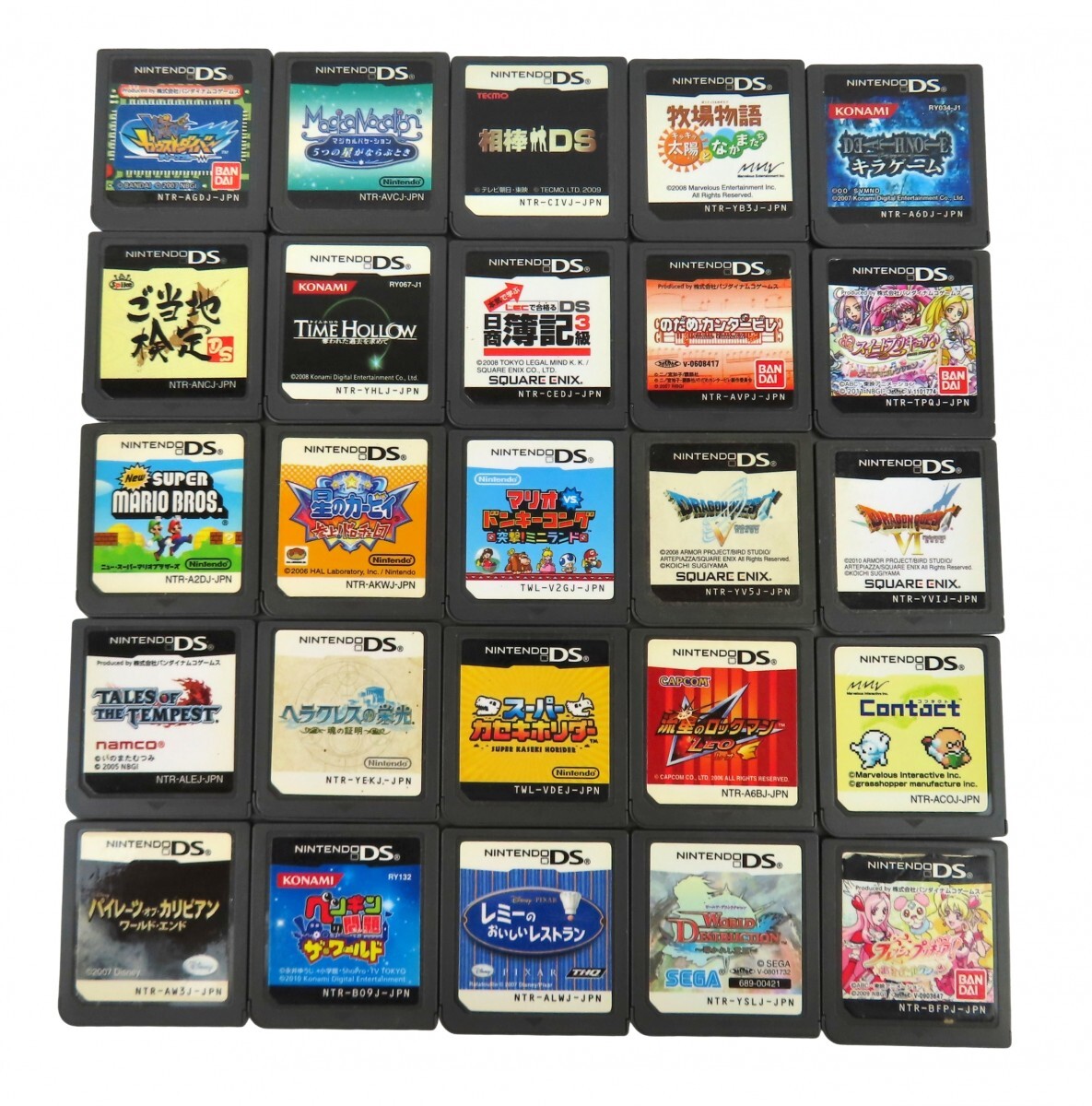 まとめ 25点 DSソフト ドラクエVI V カービィニュー・スーパーマリオ マリオvs.ドンキーコング のだめ 牧場物語 ペンギンの問題 0601-004