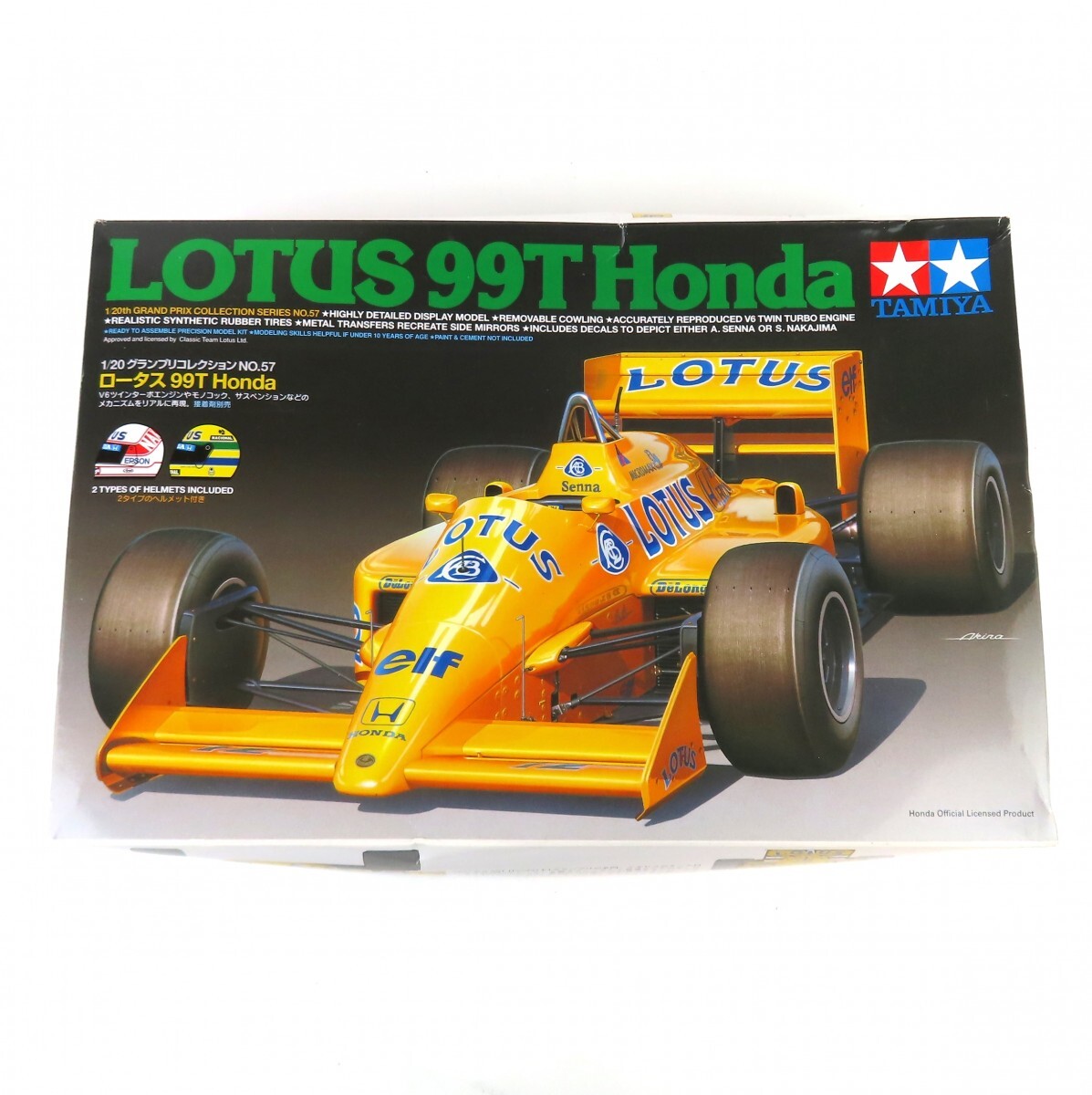 未組立 タミヤ 1/20 グランプリコレクション No.57 LOTUS ロータス 99T Honda ホンダ プラモデル 説明書・外箱付き 0531-064