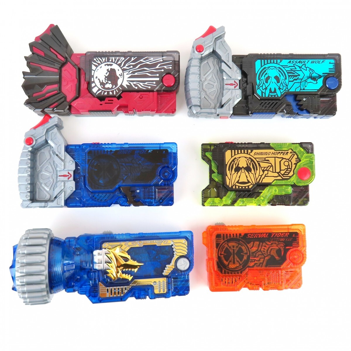 まとめ 仮面ライダーゼロワン プログライズキー DXヘルライズランペイジガトリング ダイアウルフ アサルトウルフ サーバルタイガー0530-052