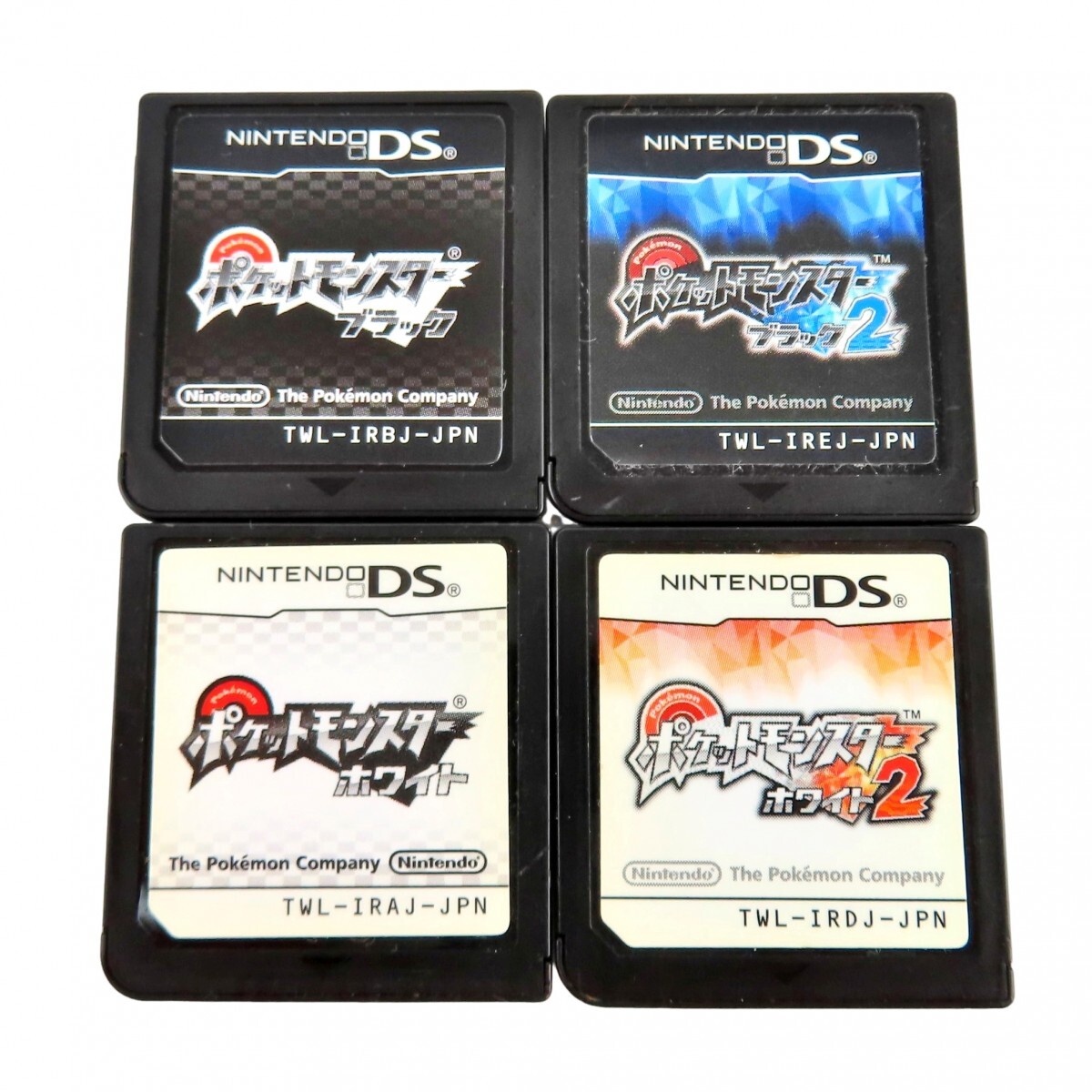 まとめ 4点 NINTENDO DS ソフト ポケットモンスターホワイト/ホワイト2 ポケットモンスターブラック/ブラック2 ※ケースなし 0531-068N