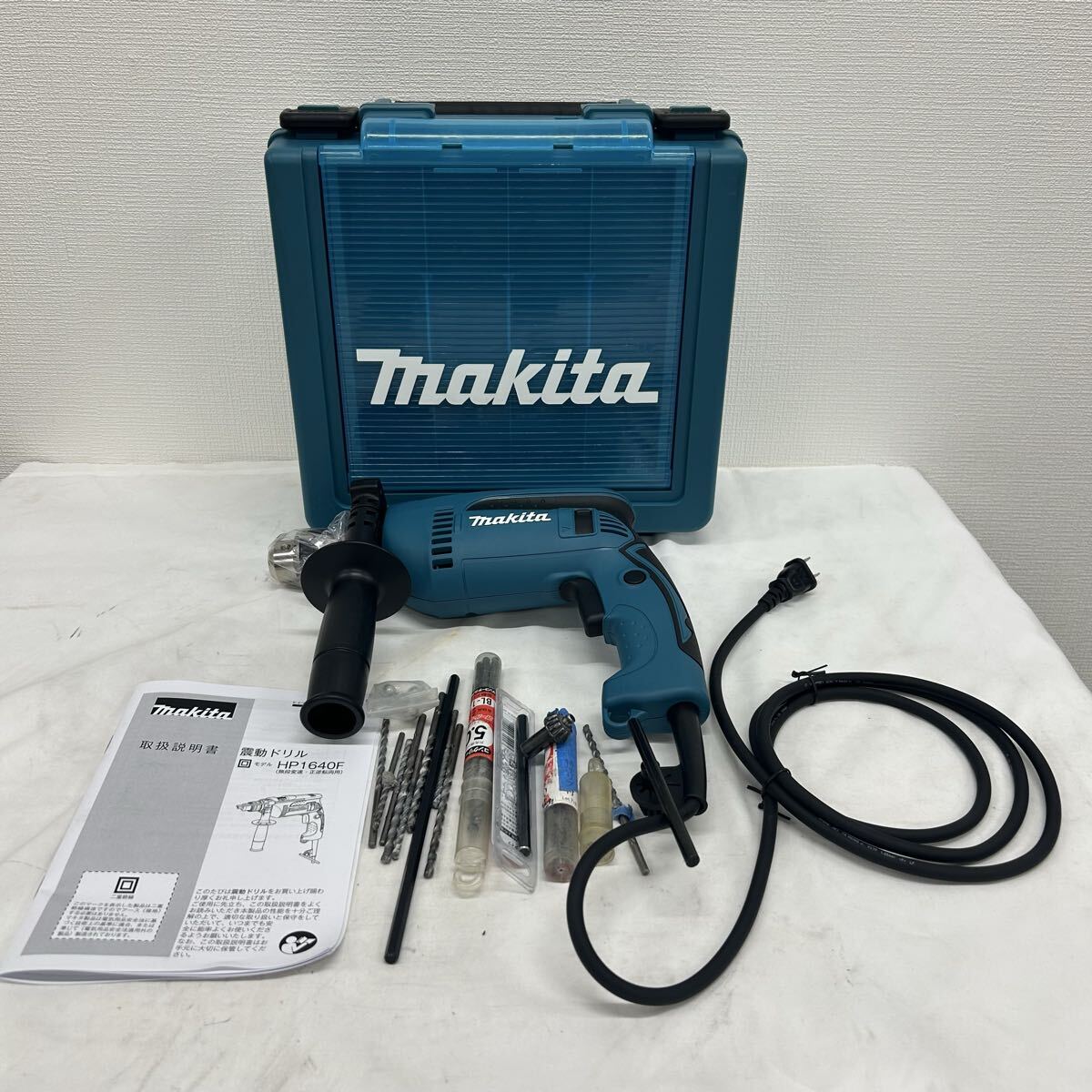 マキタ makita HP1640F 震動ドリル 16mm ケース付き +α ドリル 複数個 動作品 