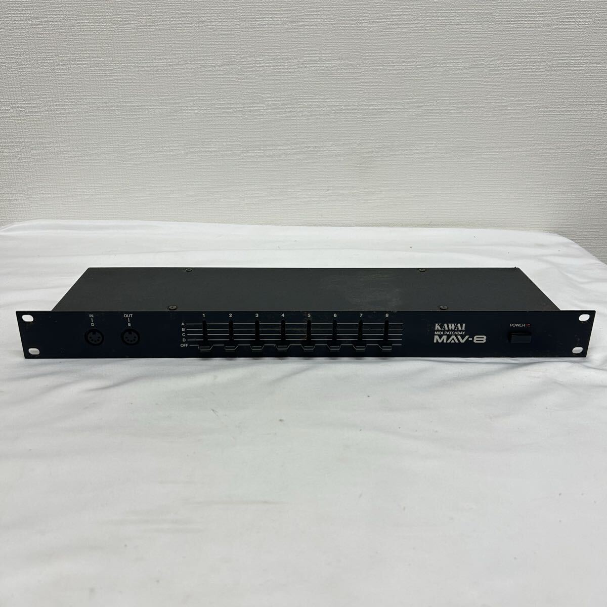 カワイ KAWAI MAV-8 MIDI Patch Bay パッチベイ 本体のみ 現状品
