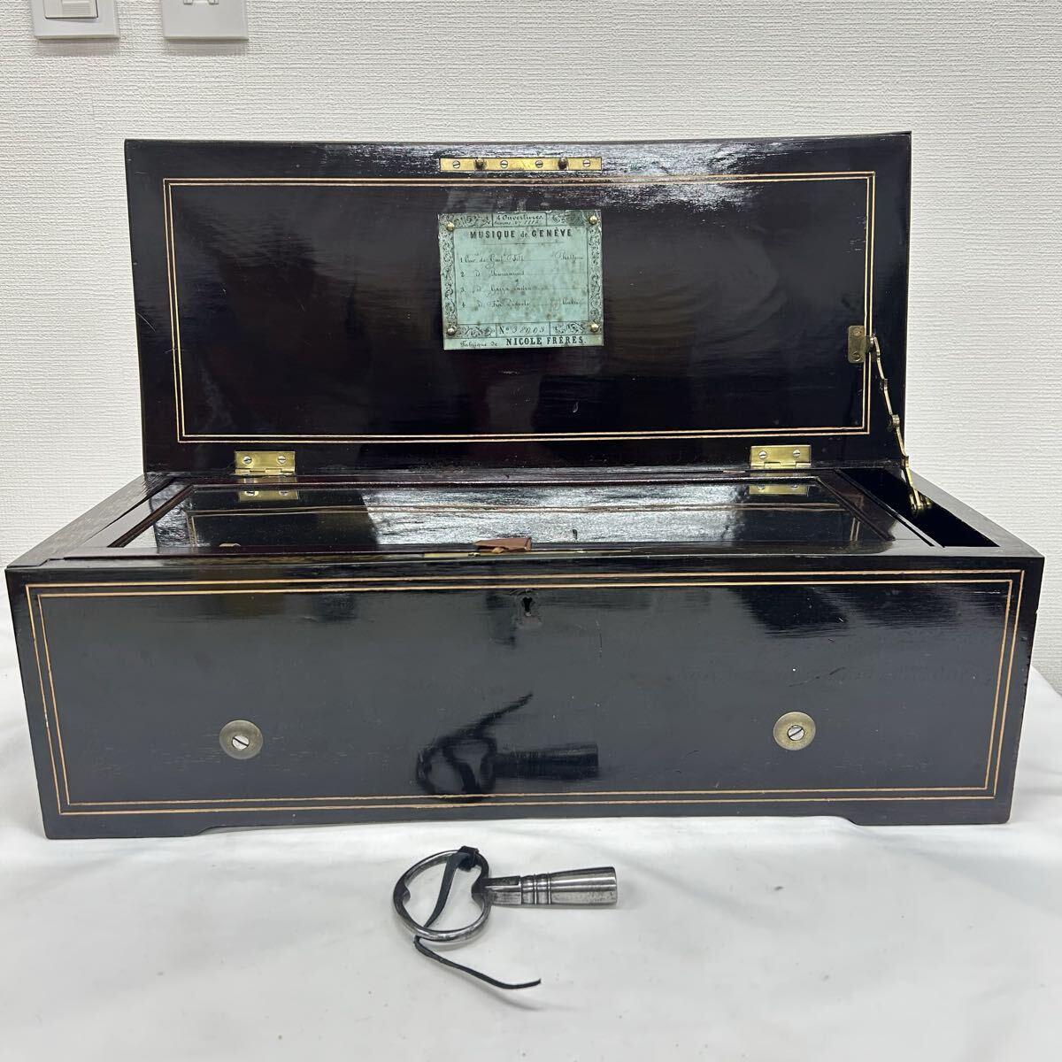 Nicole Freres ニコルフレール シリンダー オルゴール 4序曲 ロッシーニ ウィリアムテル No.38993 現状品 スイス製