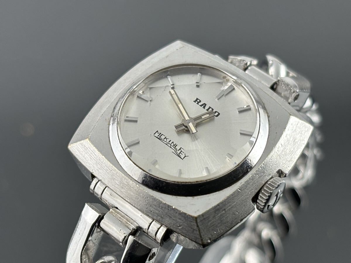 RADO レディース腕時計 手巻き RADO ラドー MCKINLY カットガラス 動作品