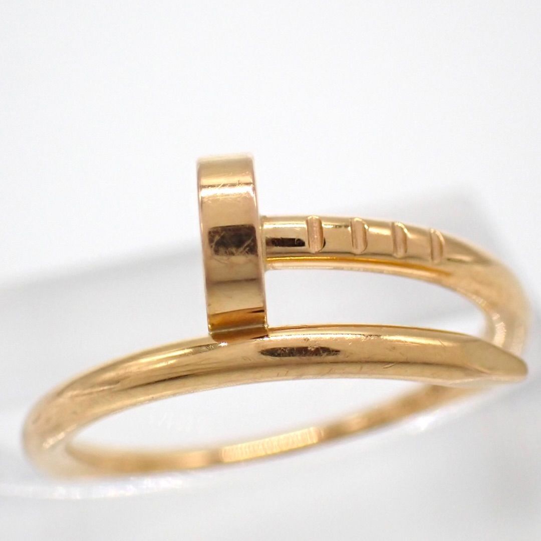 Cartier カルティエ 46 ジュストアンクル SM リング 750 K18 PG RG 6号 ピンクゴールド ローズゴールド 指輪 ジュエリー 4799