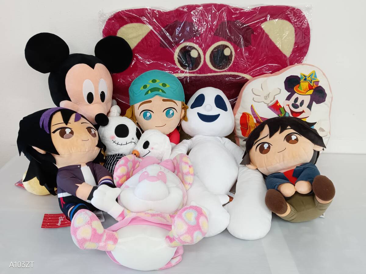 ◆◇静/ディズニーキャラクター/ロッツォ/マット/ぬいぐるみ/8点/ミニー/ベイマックス/ナイトメアビフォアクリスマス/その他/mS-2702◇◆