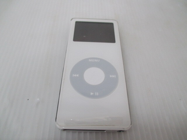 ◆◇1円～/湘/Apple/iPod/A1137/1GB/ホワイト&シルバー/デジタル音楽プレーヤー/アップル/通電未確認/欠品・使用感有/4.10-362◇◆