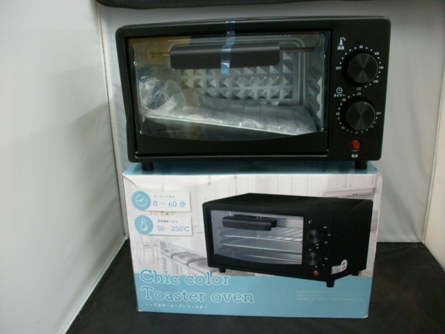 ◆◇静/シックカラーオーブントースター/YD-1141/吉田産業/住まい/キッチン/家電/調理器具/シンプル/通電確認済/使用感少/mS-2369◇◆