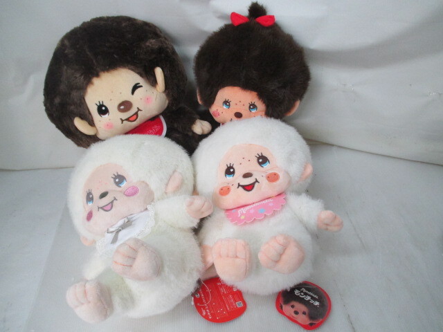 ◆◇静/モンチッチまとめ/4点/ぬいぐるみ/スノー/コットンキャンディ他/Monchhichi/昭和・平成レトロ/アミューズメント景品/mS-2674◇◆