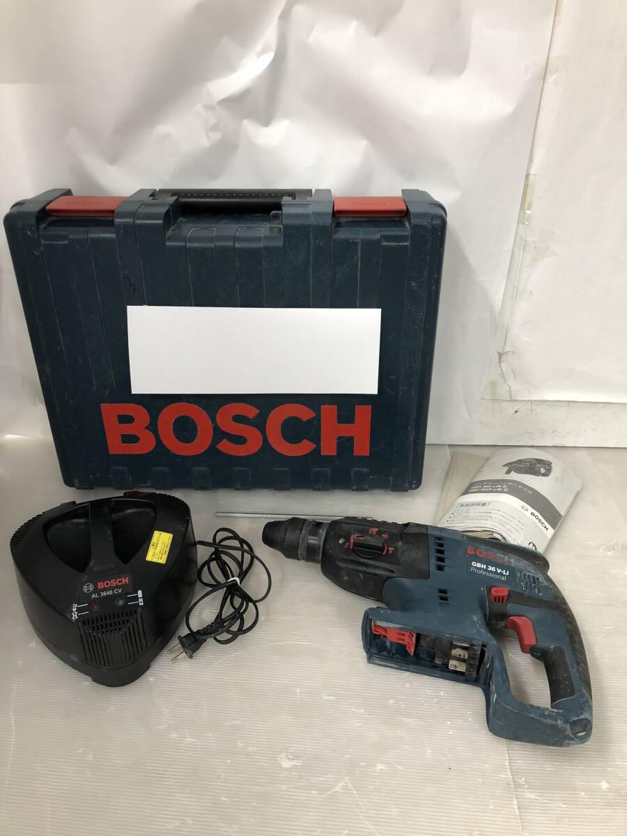 ◆◇浜/BOSCH/ボッシュ/コードレスハンマードリル/GBH36V-LI/バッテリー欠品/工具/汚れ有/記名有/5.7-258◇◆
