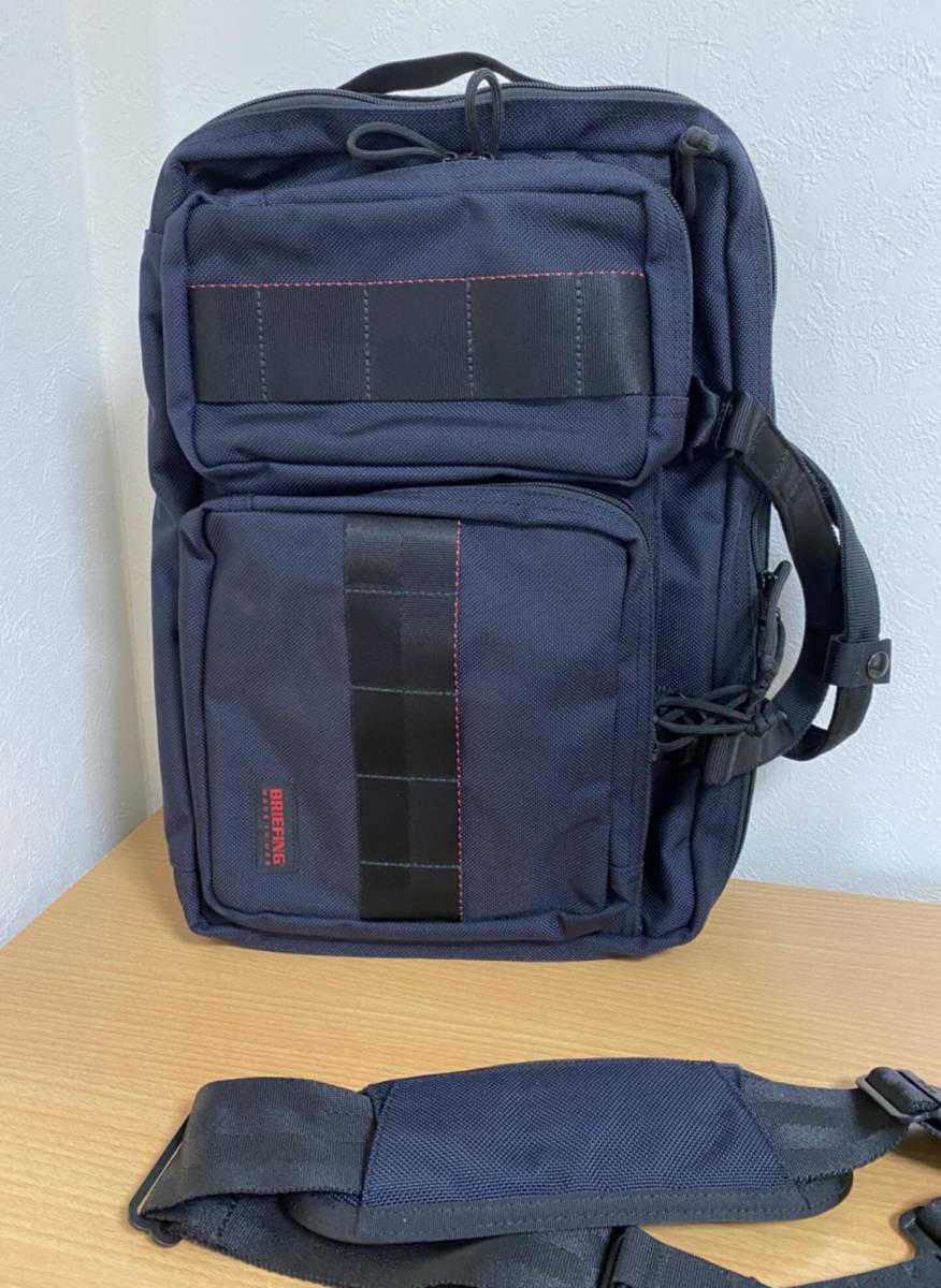 定価90,200円●新品同様●BRIEFING ブリーフィング NEO TRINITY LINER BRF399219 リュックサック 3WAY アメリカ製 deep sea 濃紺