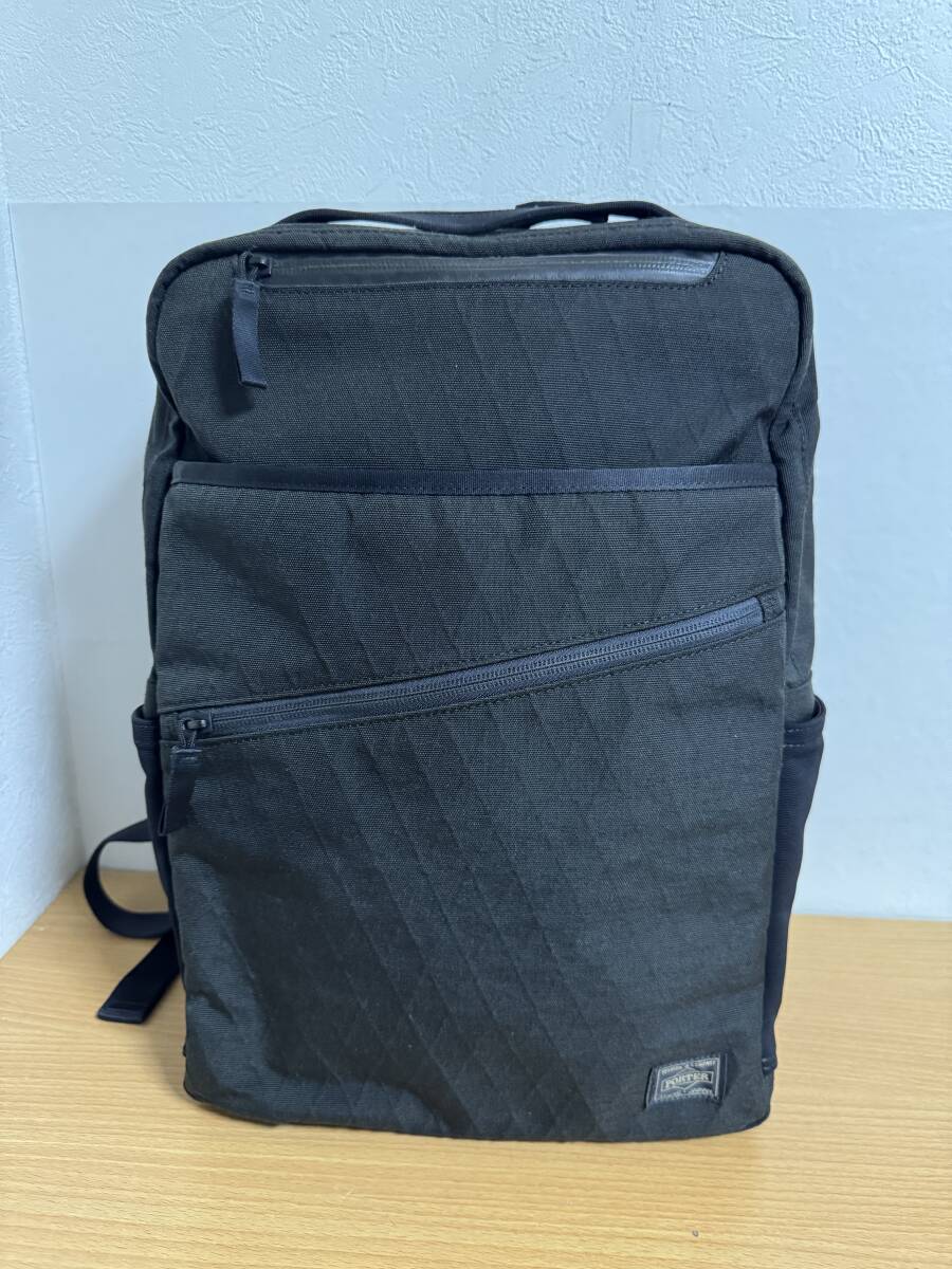 定価70400円●新品同様●ポーター PORTER HYBRID ハイブリッド DAYPACK リュックサック ビジネスリュック 品番737-17933 黒